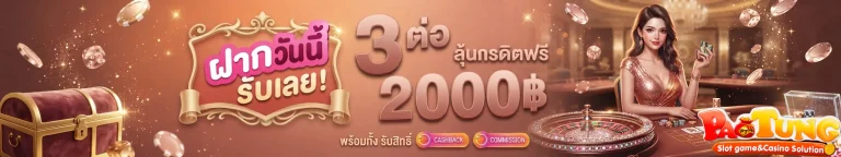 เป๋าตุงสล็อต ฝากวันนี้รับเลย 2000